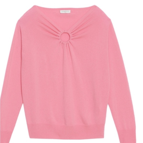 SANDRO PARIS Neige Ring Detail Cutout Sweater - Picture 2 of 6